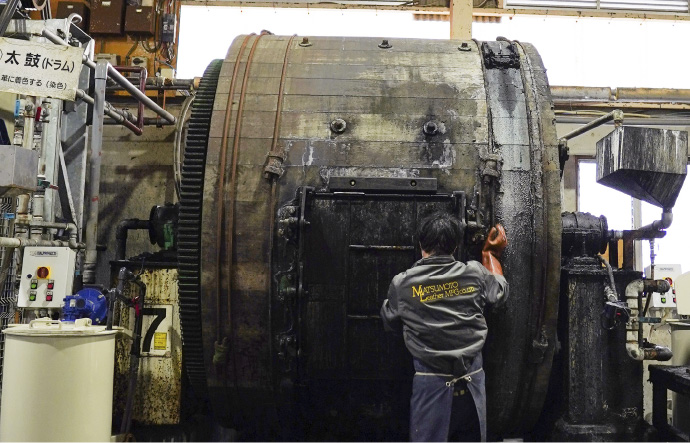 革の製造工程